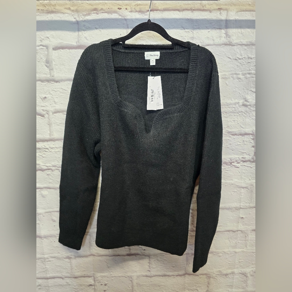 NWT The Drop Women's Preston Ribbed Sweetheart Sweater 3X - Picture 6 of 7